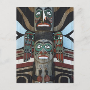Totem-Pole Postkarte