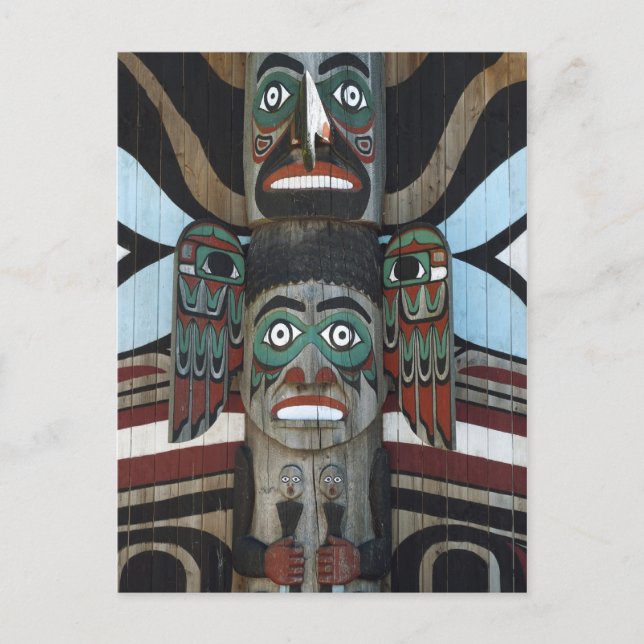 Totem-Pole Postkarte (Vorderseite)