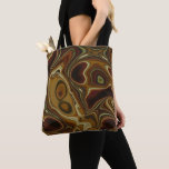 Totem Tasche<br><div class="desc">Totem: Abstract primitive art in eartny tones of orange,  brown,  green,  and beige.</div>