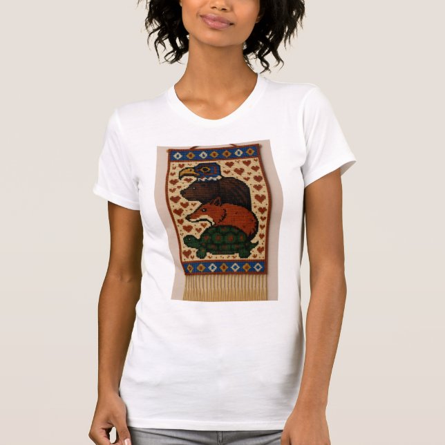 Totem-Tierperlen T-Shirt (Vorderseite)