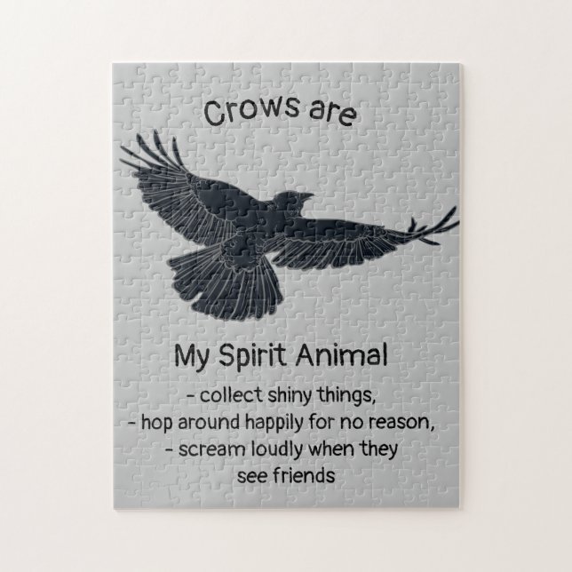 Totem von Fuchs Crows Bird Spirit Animal Spaß (Vertikal)