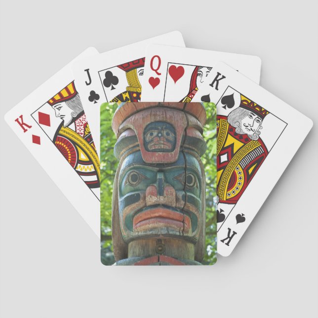 Totempfahl Spielkarten (Rückseite)