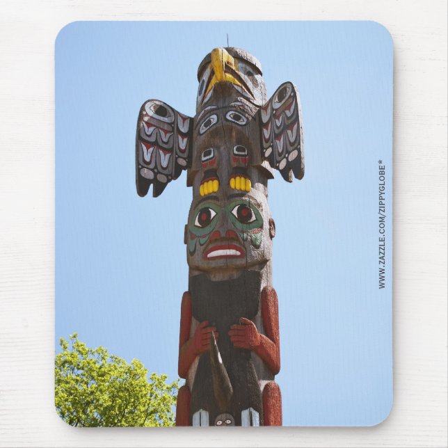 Totempfeiler-Mausteller Mousepad (Vorne)