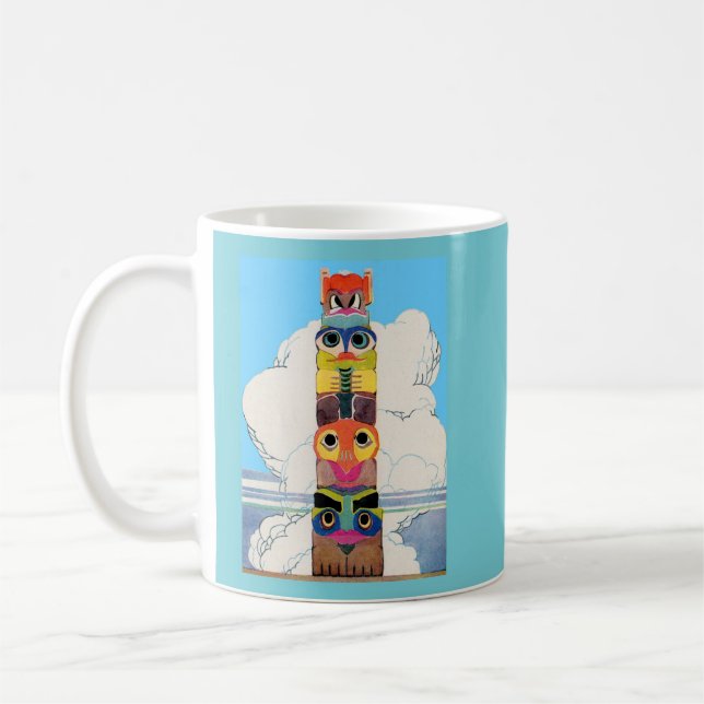 Totempol der 1920er kaffeetasse (Links)