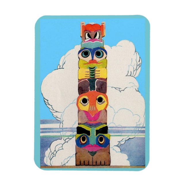 Totempol der 1920er magnet (Vertikal)