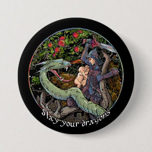 Töten Sie Ihre Drachen, Geschenk für Fans Button