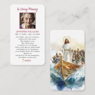 Totenbett Jesus Gebetskarte Religiöser Jesus auf B Visitenkarte