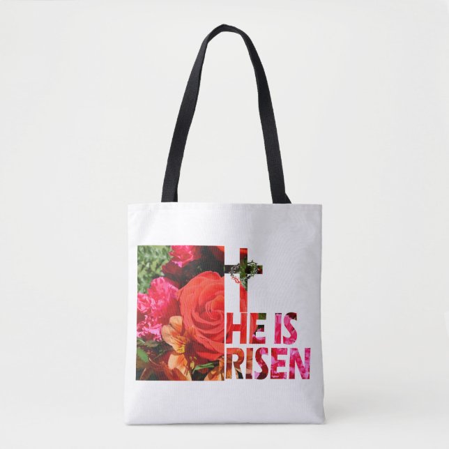 Totenbeutel "Er ist verschont" Tasche (Vorderseite)