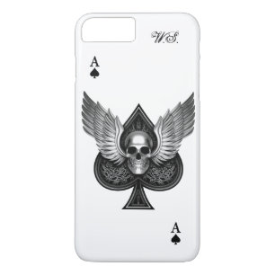 Totenkopf Ass of Spades iPhone 7 Plus Hülle