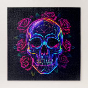 Totenkopf aus Rosen