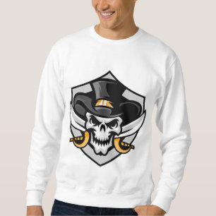 Totenkopf-Cowboy-Sweatshirt Sweatshirt