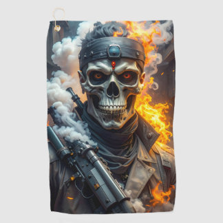 Totenkopf des Verderbens Golfhandtuch
