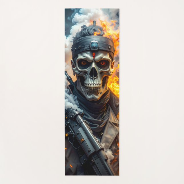 Totenkopf des Verderbens Yogamatte (Vorderseite)