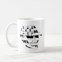 Totenkopf die Bretagne Kaffeetasse
