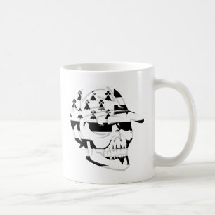 Totenkopf die Bretagne Kaffeetasse