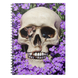 Totenkopf Gothic / Notebook Notizblock