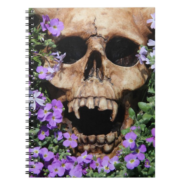 Totenkopf Gothic / Notebook Notizblock (Vorderseite)