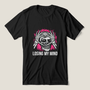 Totenkopf-Grafik 'Verliere Meinen Verstand' Tri-Blend Shirt