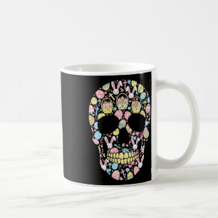 Totenkopf-Häschen-Oster-Ei Ostertag Damen Herren K Kaffeetasse