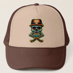 Totenkopf Herrenfriseur Truckerkappe