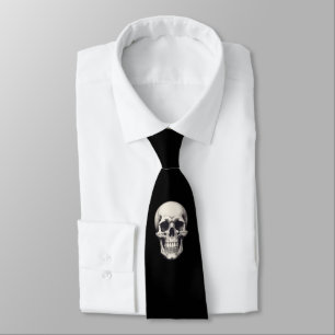 Totenkopf-Illustration Krawatte
