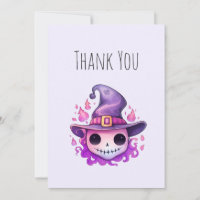 Totenkopf in einem Hexenhut Whimsical