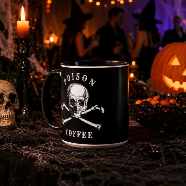 Totenkopf & Knochen Giftkaffee Tasse (Von Creator hochgeladen)