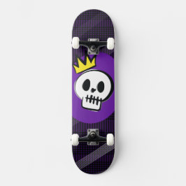 Totenkopf König – Minimaler Punk Skateboard