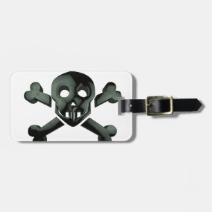 Totenkopf Kreuzknochen Gepäckanhänger