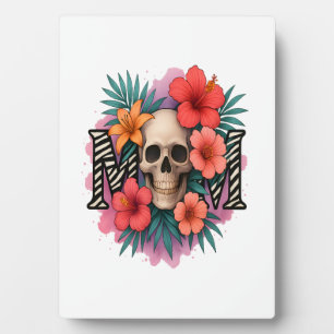 Totenkopf Lustige Mutter Fotoplatte