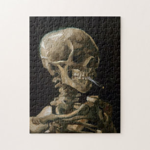 Totenkopf mit brennender Zigarette Vincent van Gog