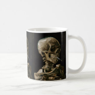 Totenkopf mit brennender Zigarette Vincent van Gog Kaffeetasse