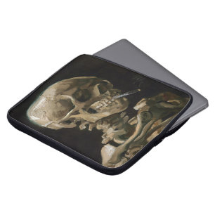 Totenkopf mit brennender Zigarette Vincent van Gog Laptopschutzhülle