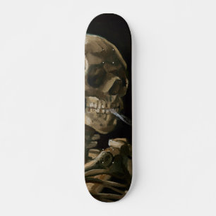 Totenkopf mit brennender Zigarette Vincent van Gog Skateboard