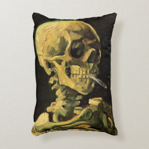 Totenkopf mit brennender Zigarette von Vincent van Dekokissen