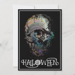 TOTENKOPF MIT EINEM AUGE HALLOWEEN KOSTÜMPARTY EINLADUNG