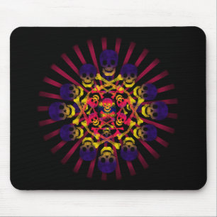 Totenkopf mit gekreuzter Knochen Mousepad