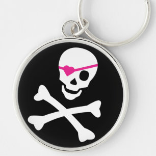 Totenkopf mit gekreuzter Knochen Schlüsselanhänger