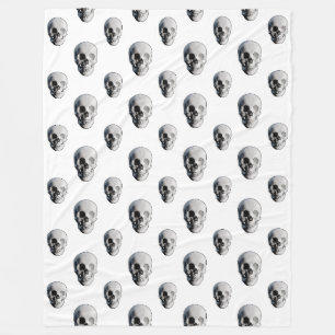 Totenkopf-Muster Halloween Fleecedecke
