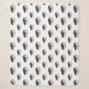 Totenkopf-Muster Halloween Sherpadecke