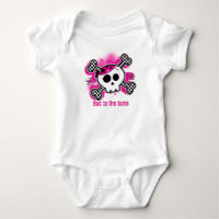 Totenkopf Rosa Baby Personalisiert Maßgeschneidert