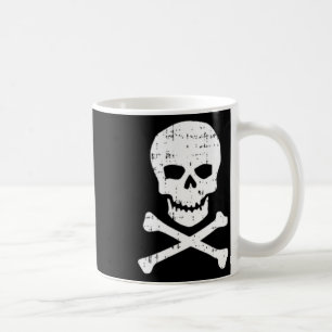 Totenkopf-Schädel-Halloween-Kostümtasche Skelett Kaffeetasse