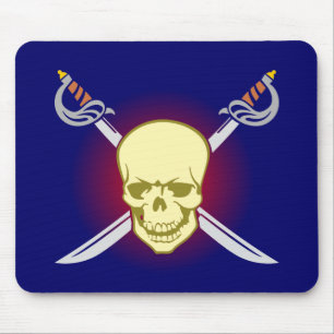 Totenkopf Schädel skull Schwerter swords Mousepad