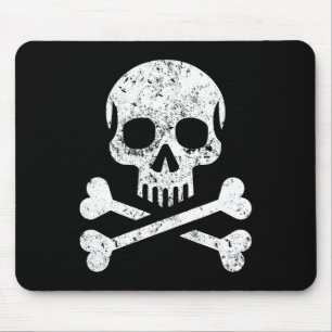 Totenkopf Skelett Jolly Roger Flagge Halloween Mousepad