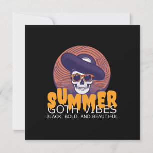 Totenkopf-Sommerhut Einladung