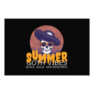 Totenkopf-Sommerhut Fotodruck