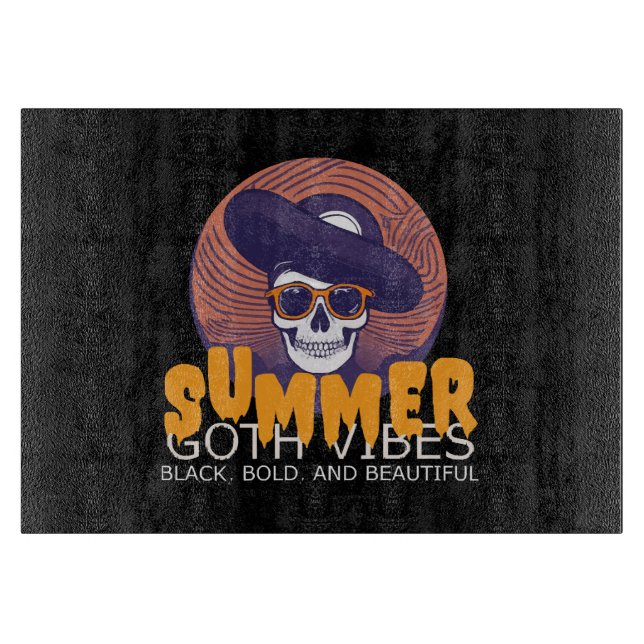Totenkopf-Sommerhut Schneidebrett (Vorderseite)