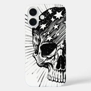 Totenkopf & Sterne II iPhone 16 Hülle