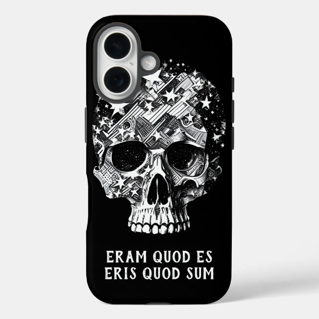 Totenkopf & Sterne IV iPhone 16 Hülle (Rückseite)
