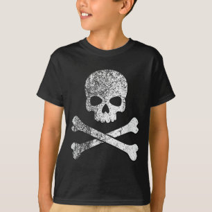 Totenkopf und gekreuzte Knochen Skelett Pirat Joll T-Shirt